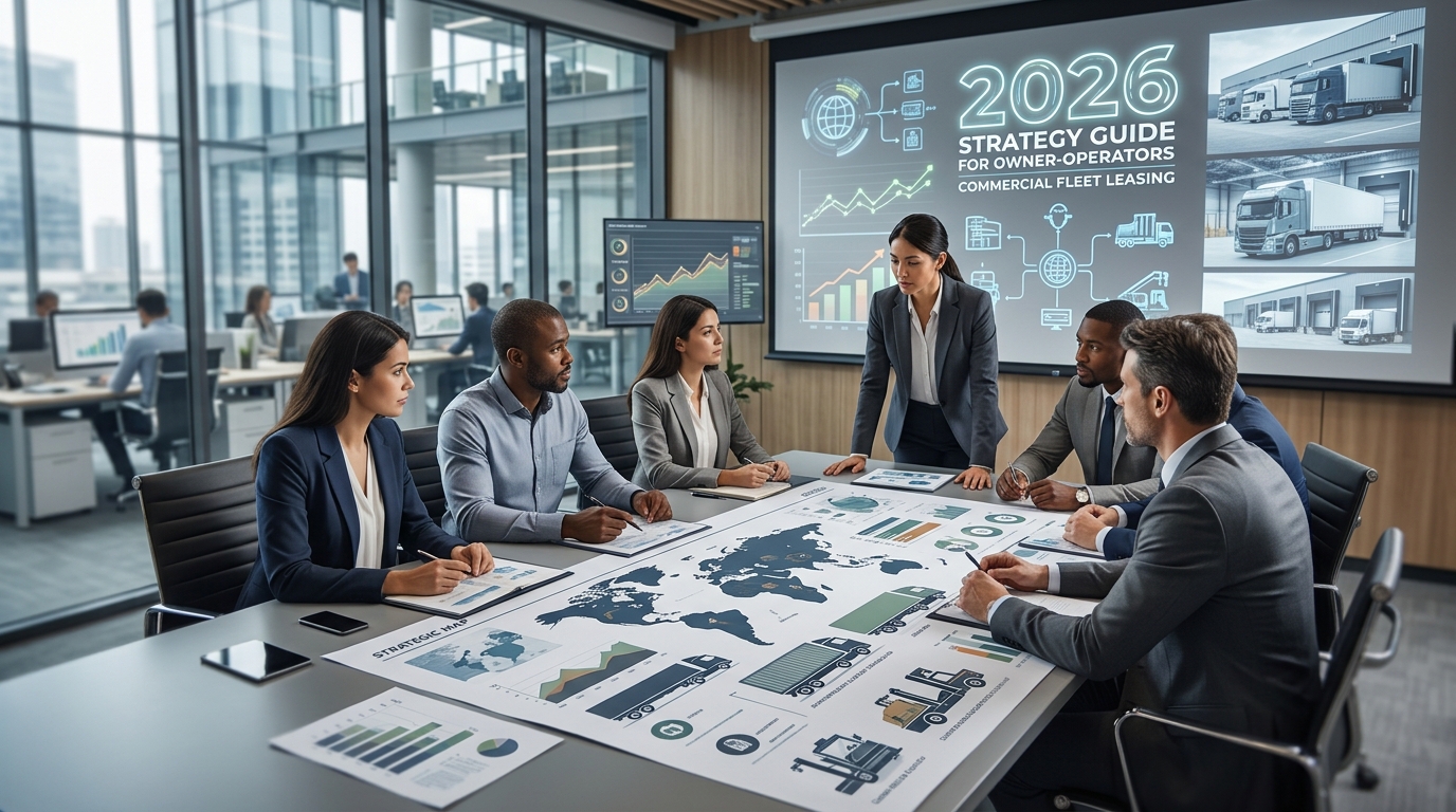 Illustration: Heavy-Duty Vehicle Fleet Leasing: The 2026 Strategy Guide for Owner-Operators