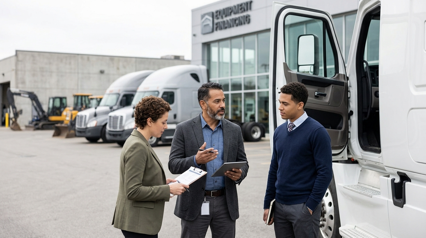 Illustration: Commercial Vehicle Leasing vs Buying: A 2026 Fleet Owner's Guide